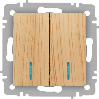 Выключатель INTRO Accent 6-105-11 / Б0063529 (сосна)