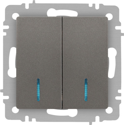 Выключатель INTRO Accent 6-105-09 / Б0063525 (титан)