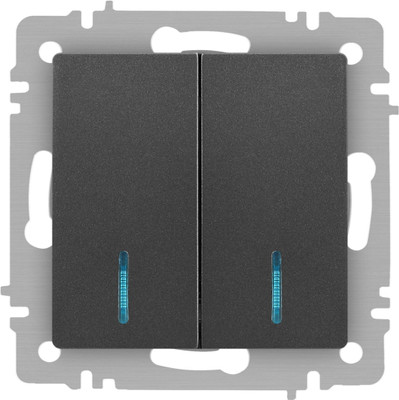 Выключатель INTRO Accent 6-105-07 / Б0063521 (графит)