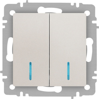 Выключатель INTRO Accent 6-105-06 / Б0063519 (перламутр)