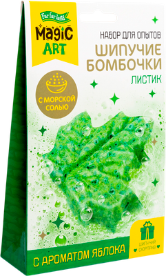 Набор для создания косметики Десятое королевство Шипучие бомбочки. Листик / 05583