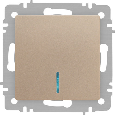 Выключатель INTRO Accent 6-102-04 / Б0063475 (шампань)