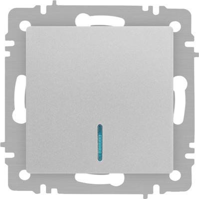 Выключатель INTRO Accent 6-102-03 / Б0063478 (алюминий)