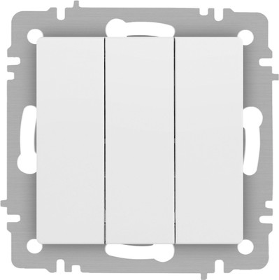 Выключатель INTRO Accent 6-106-01М / Б0063532 (белый матовый)