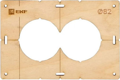 Шаблон разметочный EKF Expert Для подрозетников / sh-d82-2