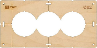 Шаблон разметочный EKF Expert Для подрозетников / sh-d82-3