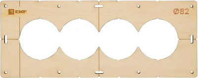 Шаблон разметочный EKF Expert Для подрозетников / sh-d82-4