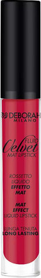Жидкая помада для губ Deborah Milano Fluid Velvet Mat Lipstick матовая устойчивая тон 21 (8мл)