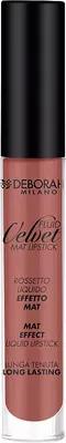 Жидкая помада для губ Deborah Milano Fluid Velvet Mat Lipstick матовая устойчивая тон 24 (8мл)