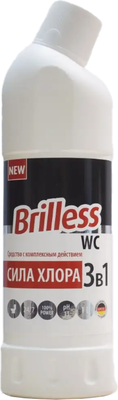 Чистящее средство для ванной комнаты Brilless 3 в 1 Сила хлора с комплексным действием (1л)