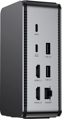 Док-станция для ноутбука Lyambda Type-C 11в1 LIN-07 (серый)