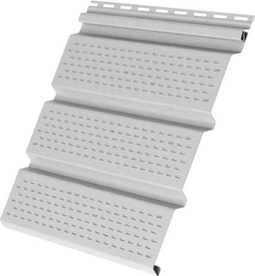 Софит для крыши Grand Line Т4 полностью перфорированный 3.00 (белый)