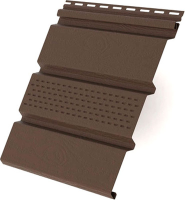 Софит для крыши Grand Line Т4 частично перфорированный 3.00 (коричневый RAL 8019)