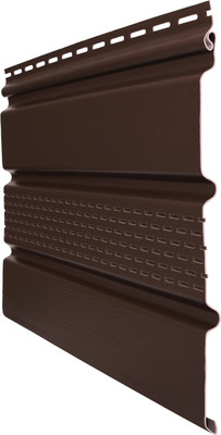 Софит для крыши Grand Line Т4 частично перфорированный 3.00 (темный дуб)