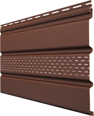 Софит для крыши Grand Line Т4 частично перфорированный 3.00 (шоколадный RAL 8017)