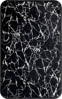 Коврик для ванной FORA Marble FOR-HAP-50-80-MBB (черный/серебристый)