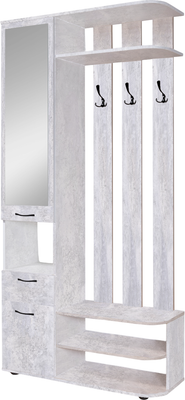 Секция в прихожую Мебель-Класс Беркли левый (бетон)