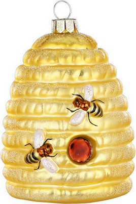 Елочная игрушка Inge's Christmas Figural Glass Ornaments. Улей / 64744H120