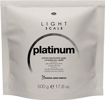 Порошок для осветления волос Lisap Light Scale Platinum серый (500г)