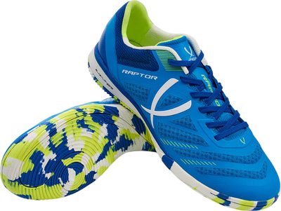Бутсы футзальные Jogel Raptor IN (р-р 45, синий/зеленый)
