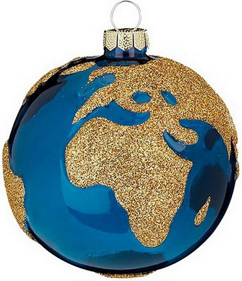 Шар новогодний Inge's Christmas Nature Conservation Projects. Глобус / 64725H120_1 (синий)