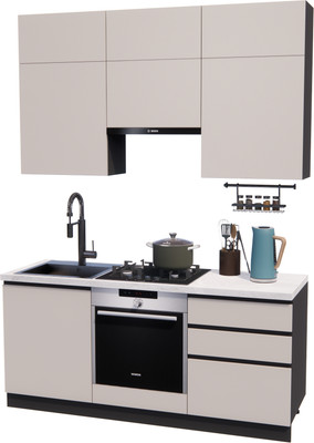 Кухонный гарнитур ВерсоМебель Эко Премиум 1.8 (кашемир/ст. мрамор лацио)