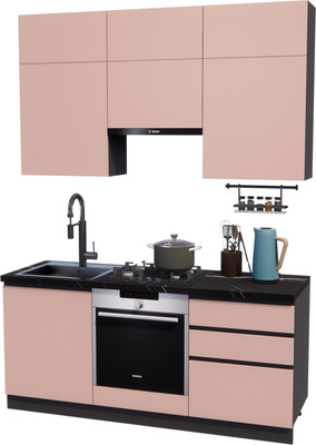 Кухонный гарнитур ВерсоМебель Эко Премиум 1.8 (пудровый/ст. тунис)