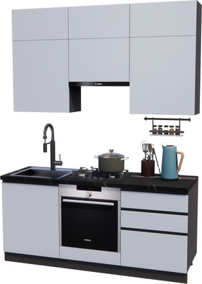 Кухонный гарнитур ВерсоМебель Эко Премиум 1.8 (сумеречный голубой/ст. тунис)