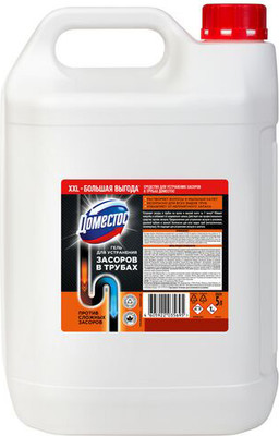 Средство для устранения засоров Domestos Для труб (5л)