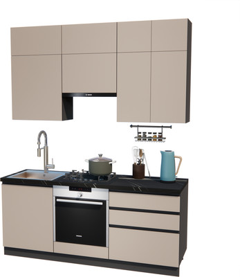 Кухонный гарнитур ВерсоМебель Эко Премиум 1.9 (глиняный серый/ст. тунис)