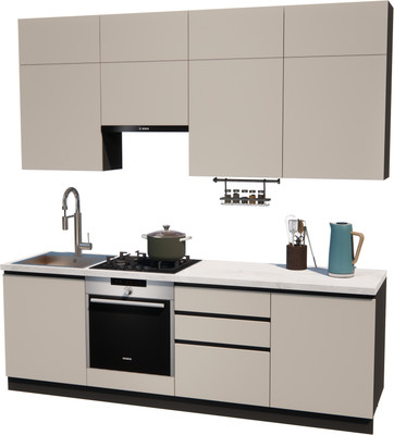 Кухонный гарнитур ВерсоМебель Эко Премиум 2.4 (кашемир/ст. мрамор лацио)