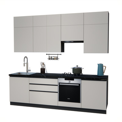 Кухонный гарнитур ВерсоМебель Эко Премиум 2.6 (кашемир/ст. тунис)