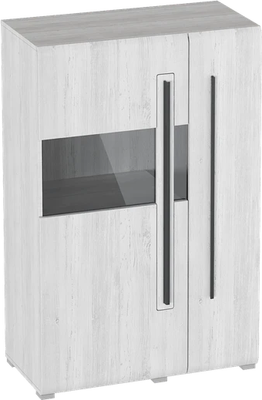 Шкаф с витриной Мебельград Ницца 2 дв (дуб винтерберг)