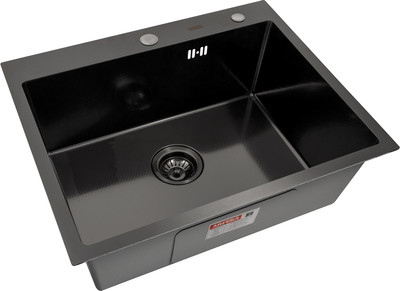 Мойка кухонная Arfeka Eco AR PVD Nano Decor Millet Grains 60x50 (черный)