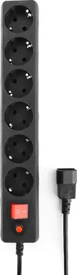 Сетевой фильтр Гарнизон ECL-5-UPS-B-1.8 (1.8м, черный)