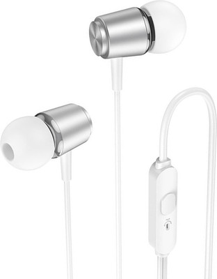 Наушники-гарнитура Hoco M108 (серебро)