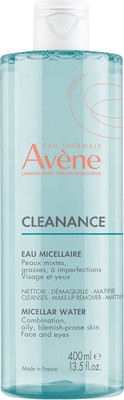 Мицеллярная вода Avene Cleanance для комбинированной и жирной кожи (400мл)