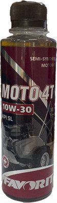 Моторное масло Favorit 4-Takt 10W30 SL Moto / FV3201-025PET--E  (250мл)