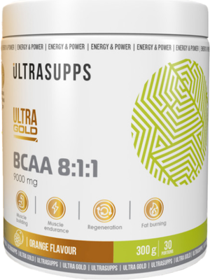 Аминокислоты BCAA Ultrasupps Ультра Голд БЦАА 8:1:1 (300г, фруктовый пунш)