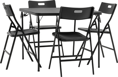 Комплект складной мебели Stool Group YX-ZFP86 (черный)