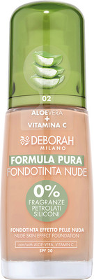 Тональный крем Deborah Milano Formula Pura Nude Foundation тон 02 (30мл)