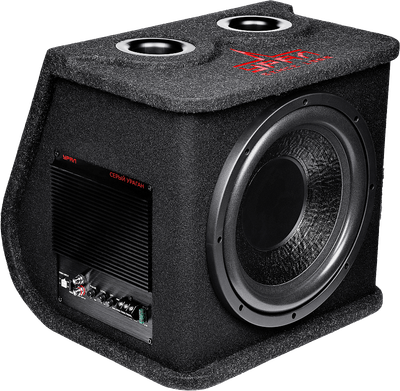 Корпусной активный сабвуфер Урал AC-У12A  (серый)