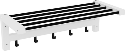 Вешалка для одежды ММЦ Кантри навесная 79 (белый лак)