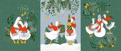 Набор полотенец Миланка 47x60 / 2030 (3шт, рогожка)