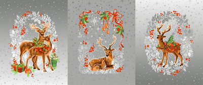 Набор полотенец Миланка 47x60 / 2024 (3шт, рогожка)