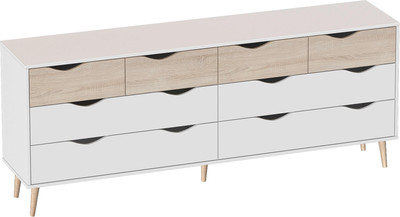 Комод Мебельград Соната (белый фон/дуб сонома)