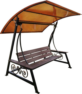 Качели садовые СтальСнабДизайн КС-3 ДПК