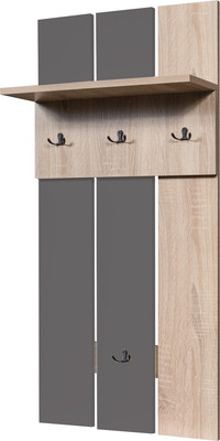 Вешалка для одежды Мебель-Класс Тайм-2 / МК 501.04.2, ДС-Антр (дуб сонома/антрацит)