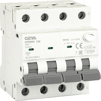 Дифференциальный автомат Geya GYR9NM3PC40A30