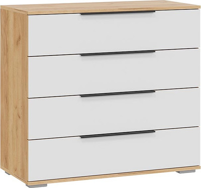 Комод ТриЯ Джоли (дуб крафт золотой/белый матовый)